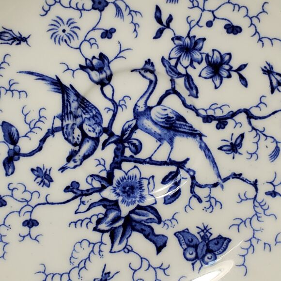 Coalport Demitasse (Small) Cup and Saucer Cairo Blue Birds - Picture 10 of 10